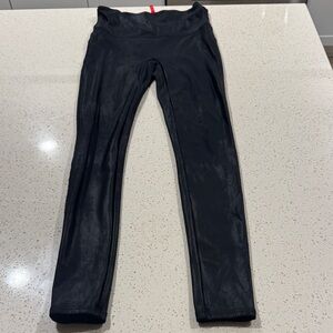 Spanx Black Faux Leather Leggings